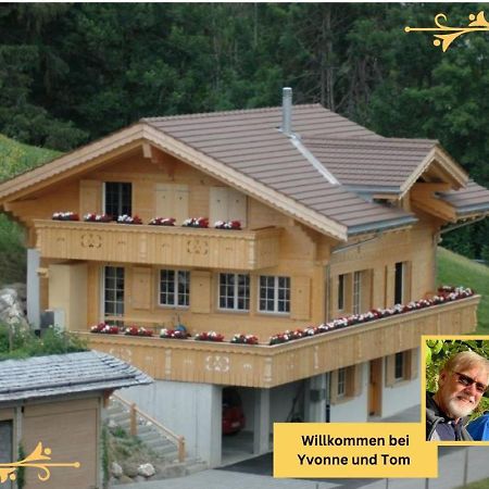 Large Deluxe Studio For 2 - Chalet Lovo Lenk im Simmental Exterior foto