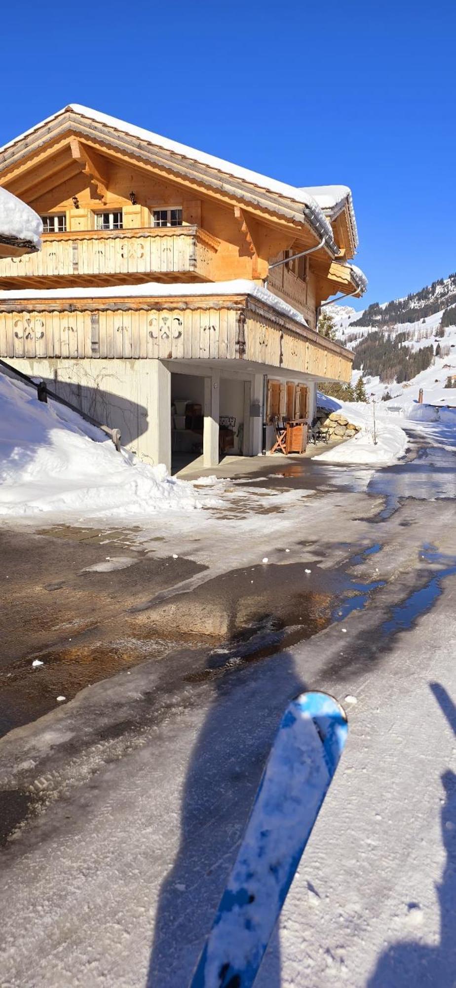 Large Deluxe Studio For 2 - Chalet Lovo Lenk im Simmental Exterior foto
