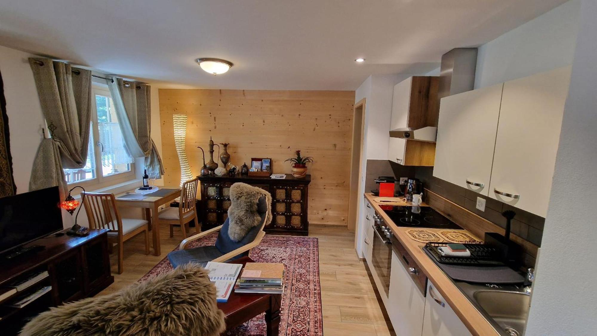 Large Deluxe Studio For 2 - Chalet Lovo Lenk im Simmental Exterior foto